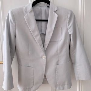Uniqlo spring summer boxy blazer gray blue small